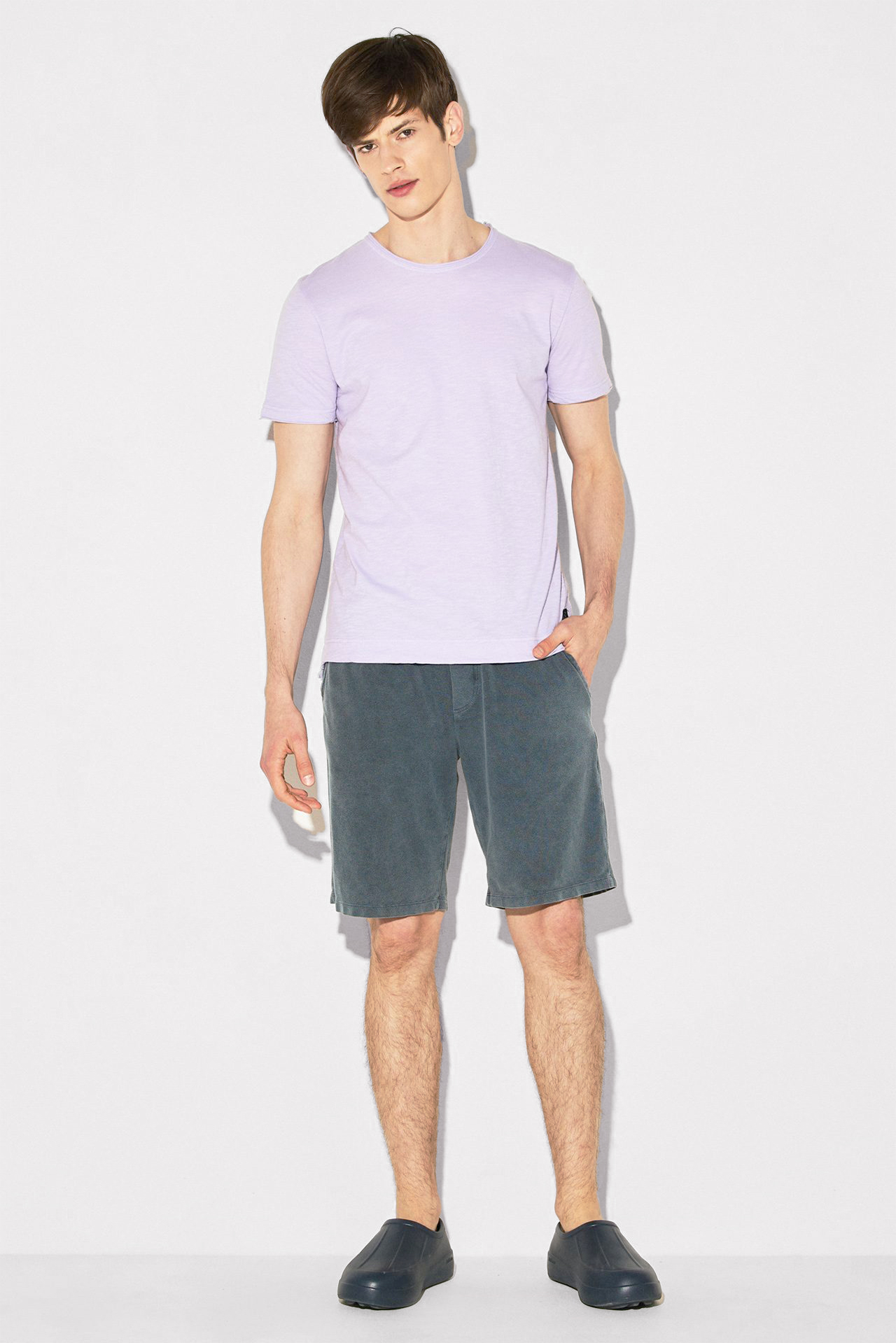 STEPPED HEM SLUB TEE