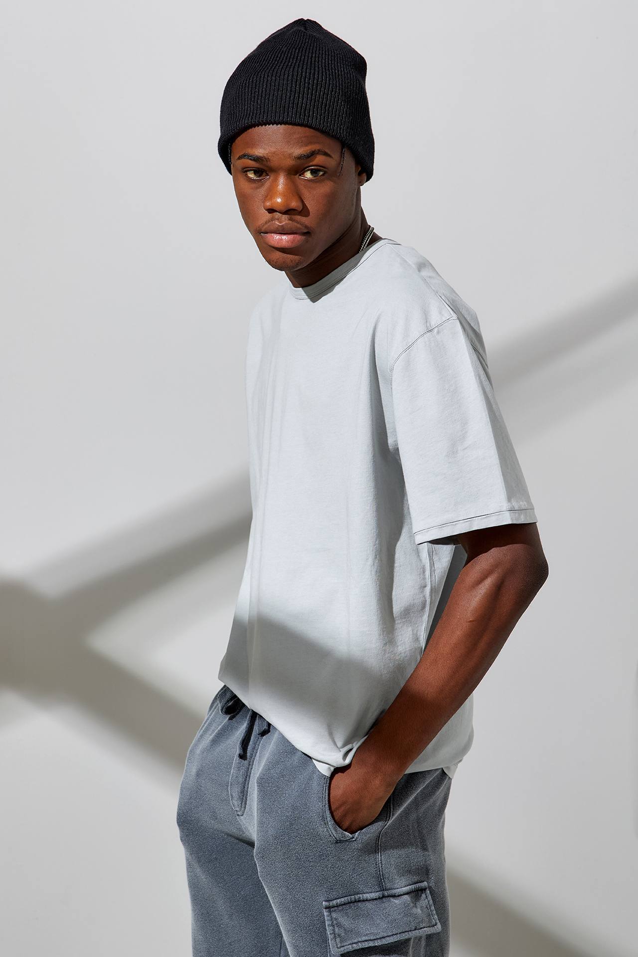 RELAXED RIB NECK TEE