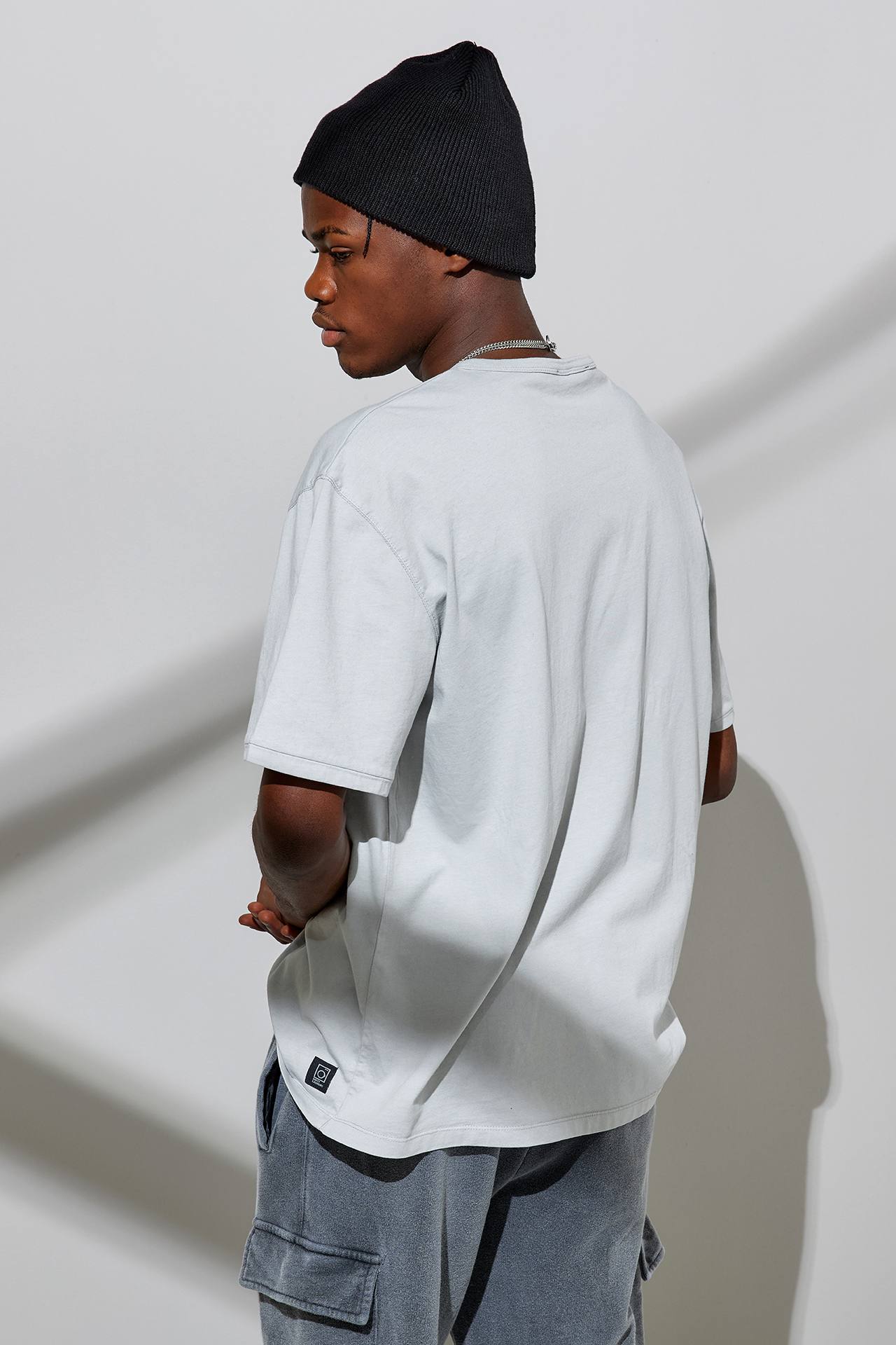 RELAXED RIB NECK TEE