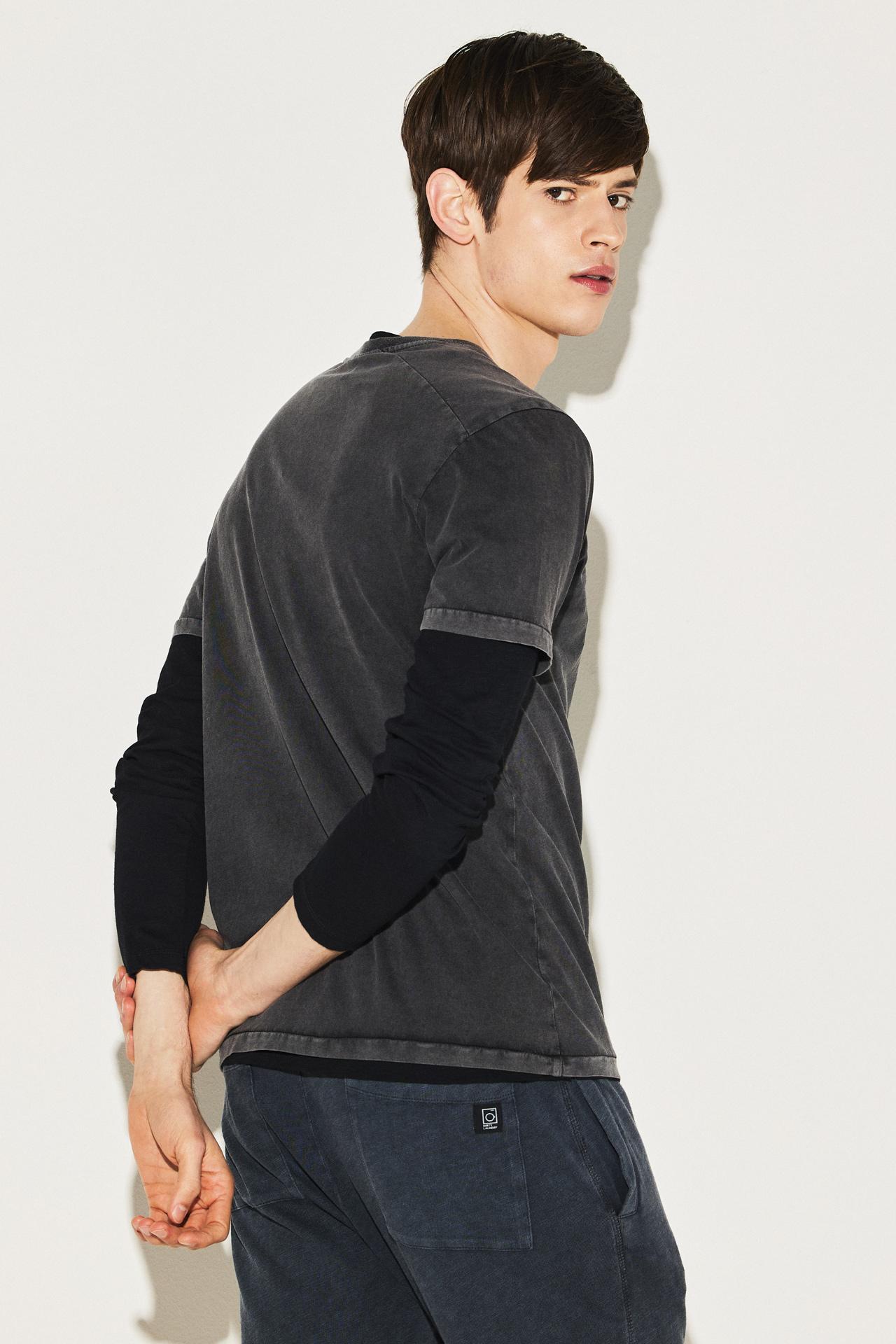 ACID RIB NECK T-SHIRT