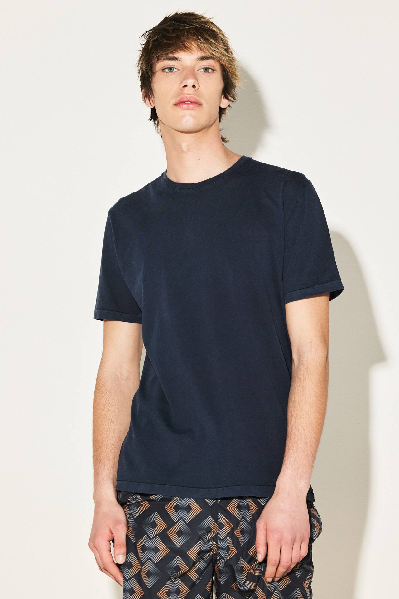 ACID RIB NECK T-SHIRT