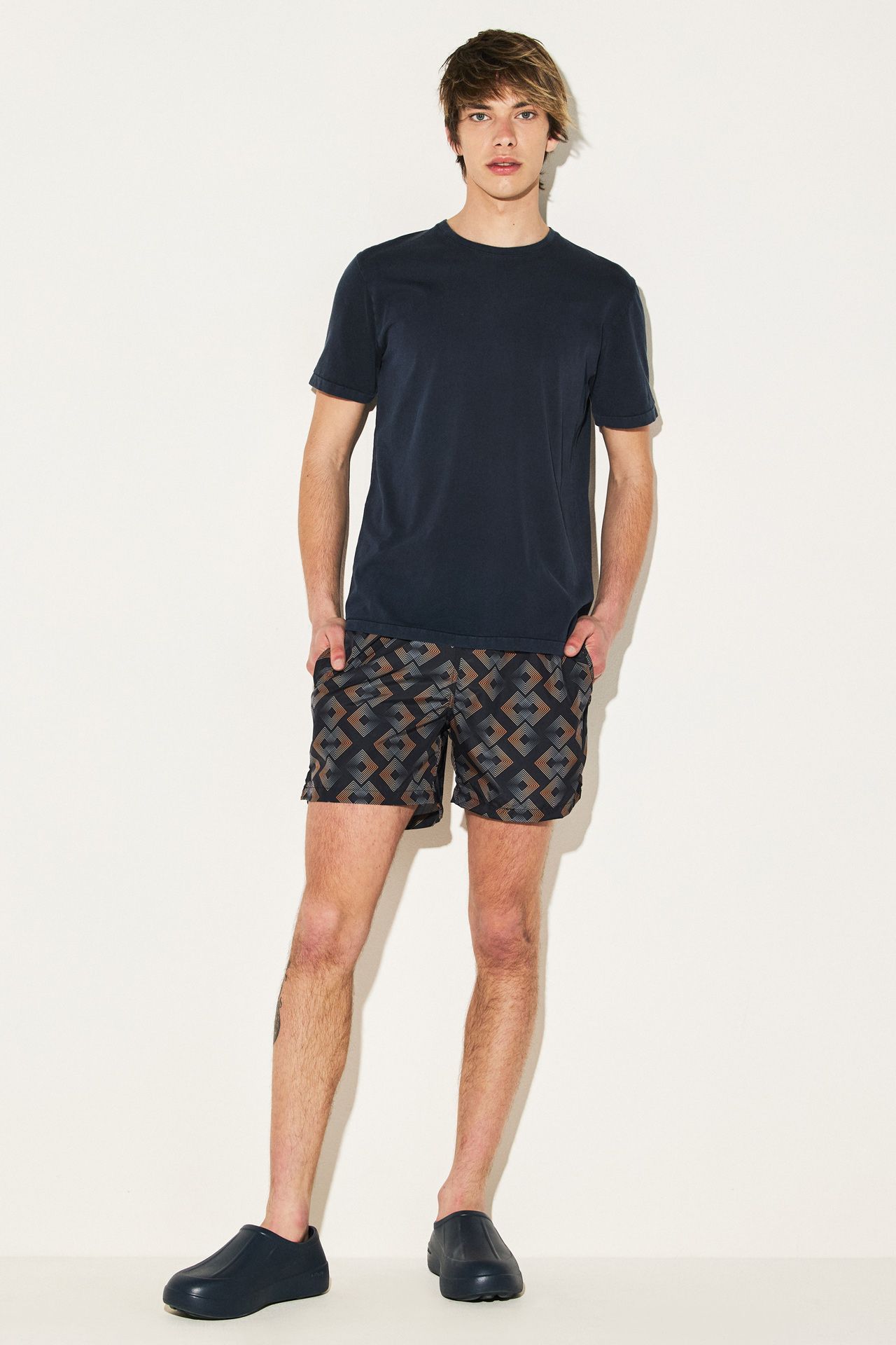ACID RIB NECK T-SHIRT