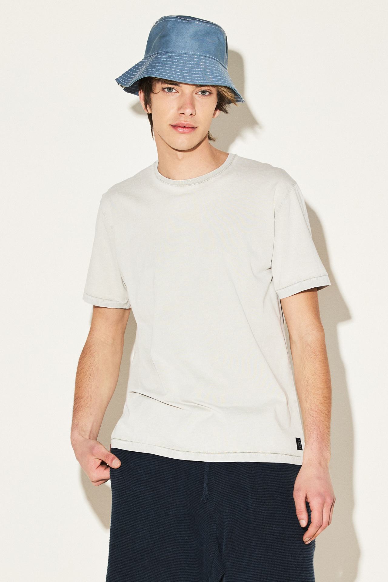 ACID RIB NECK T-SHIRT