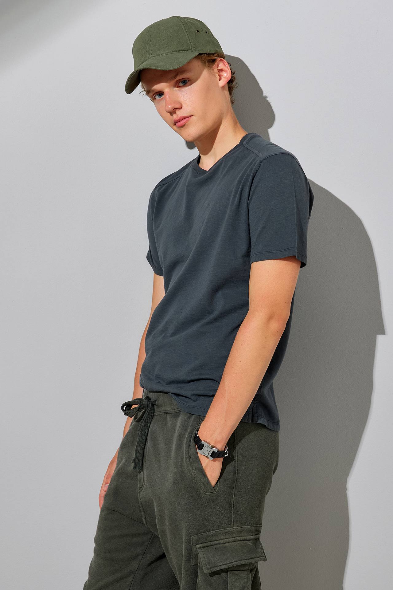 SLUB EDGING SHOULDER TEE