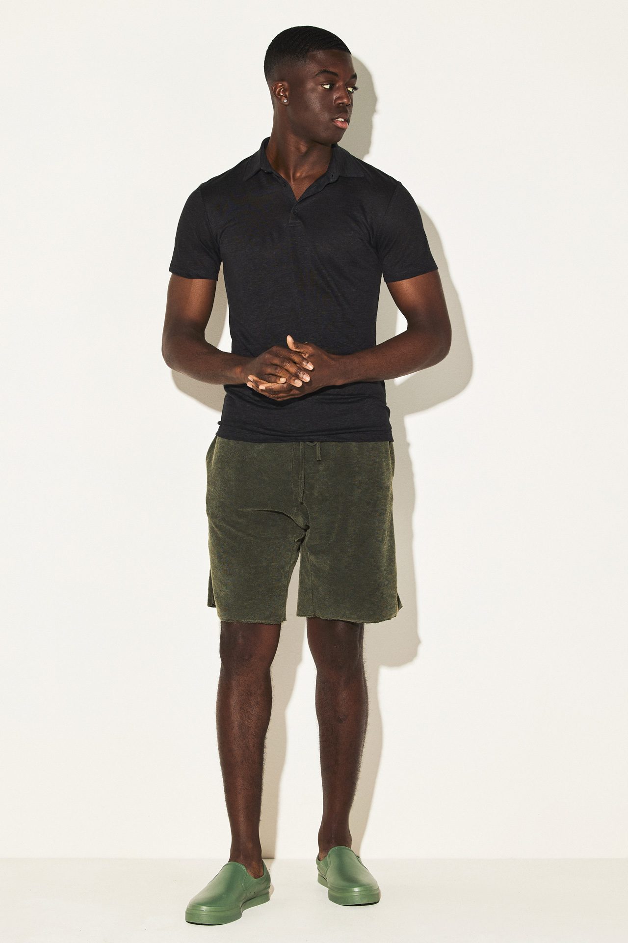 PURE LINEN POLO TEE