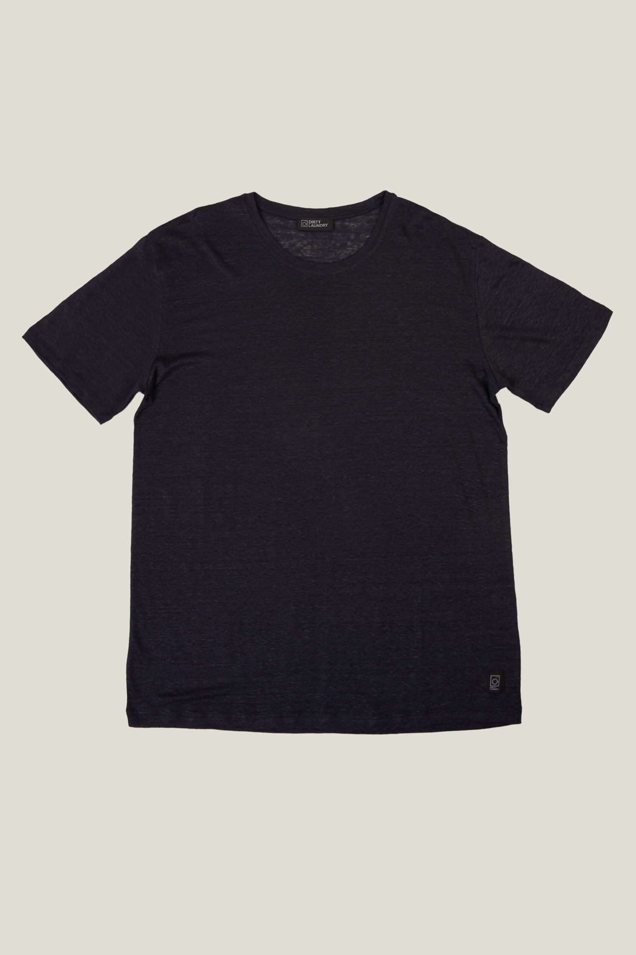 PURE LINEN OPEN STICHES TEE