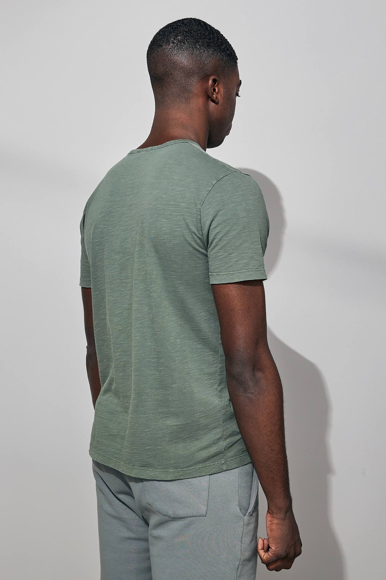 FRONT PLACKET SLUB TEE