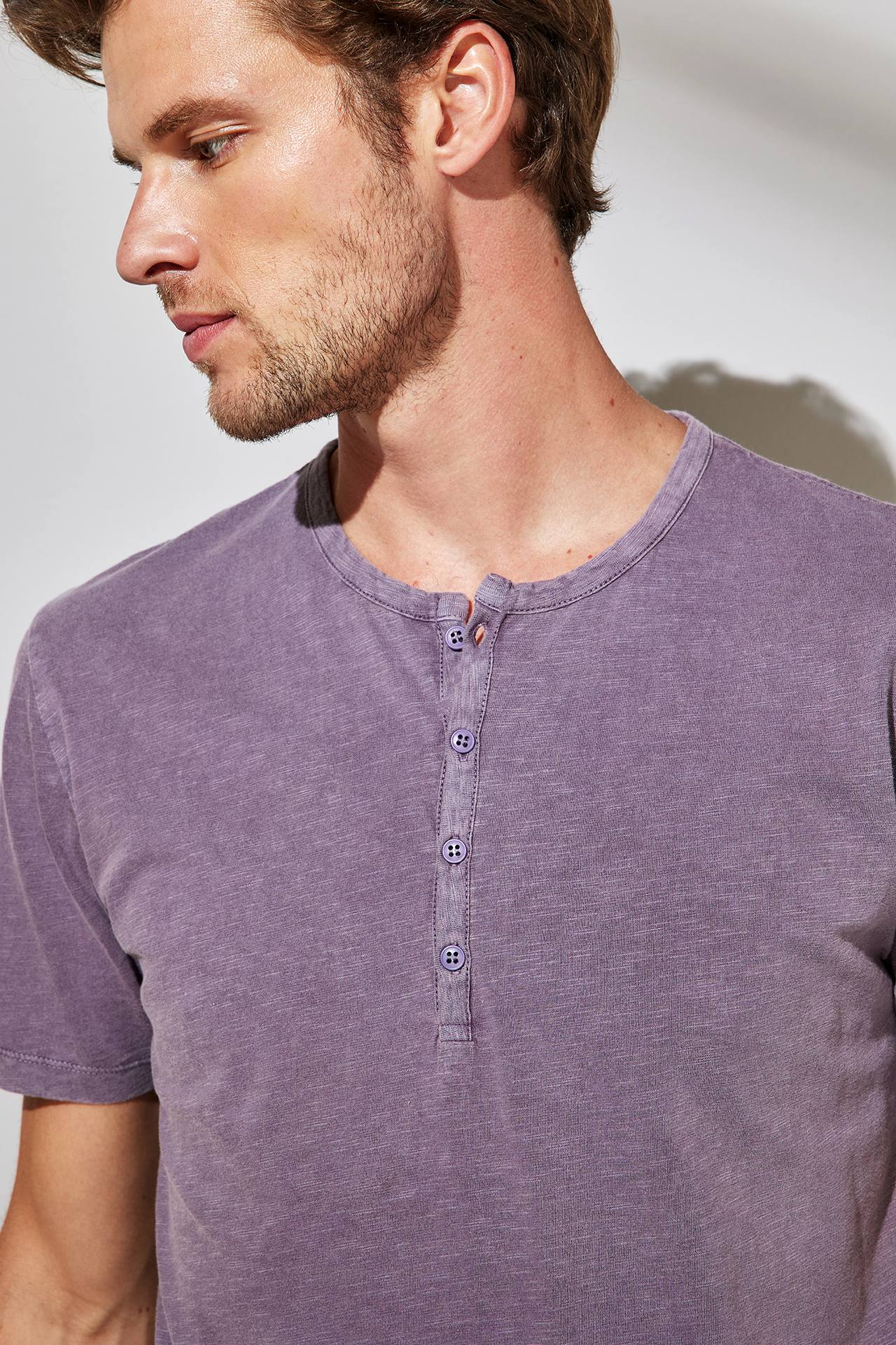 FRONT PLACKET SLUB TEE