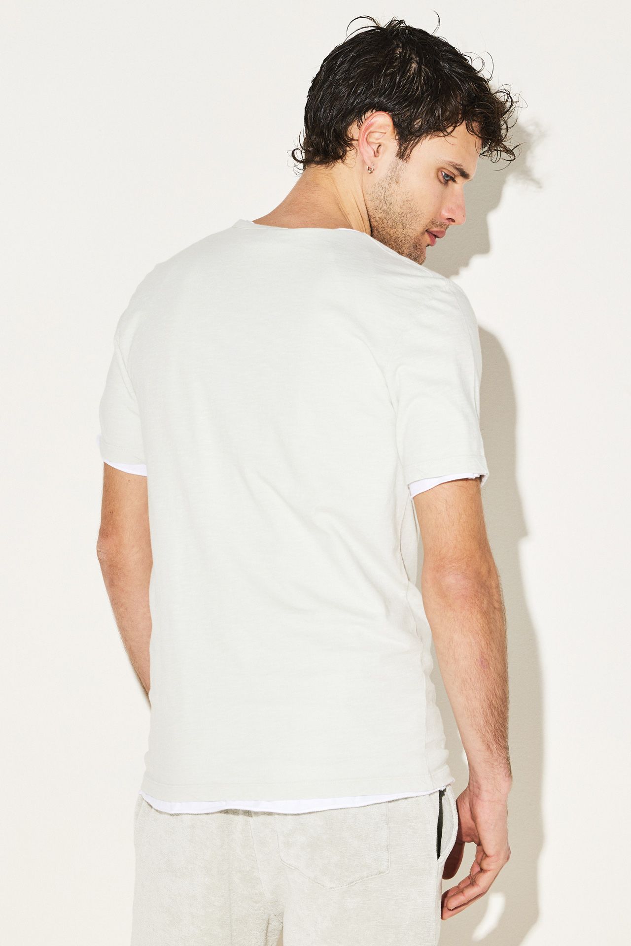 FRONT PLACKET SLUB TEE