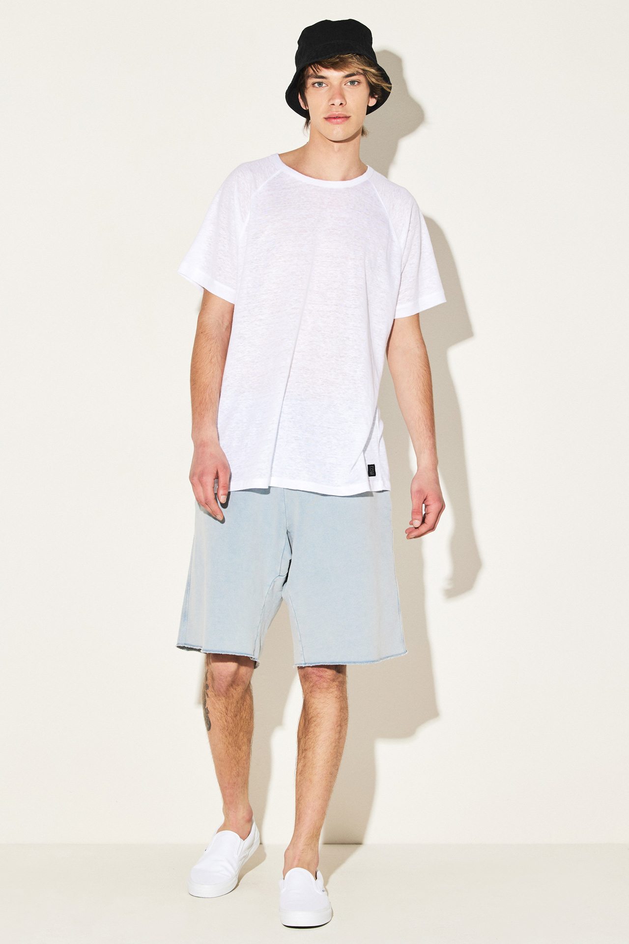 PURE LINEN RAGLAN TEE