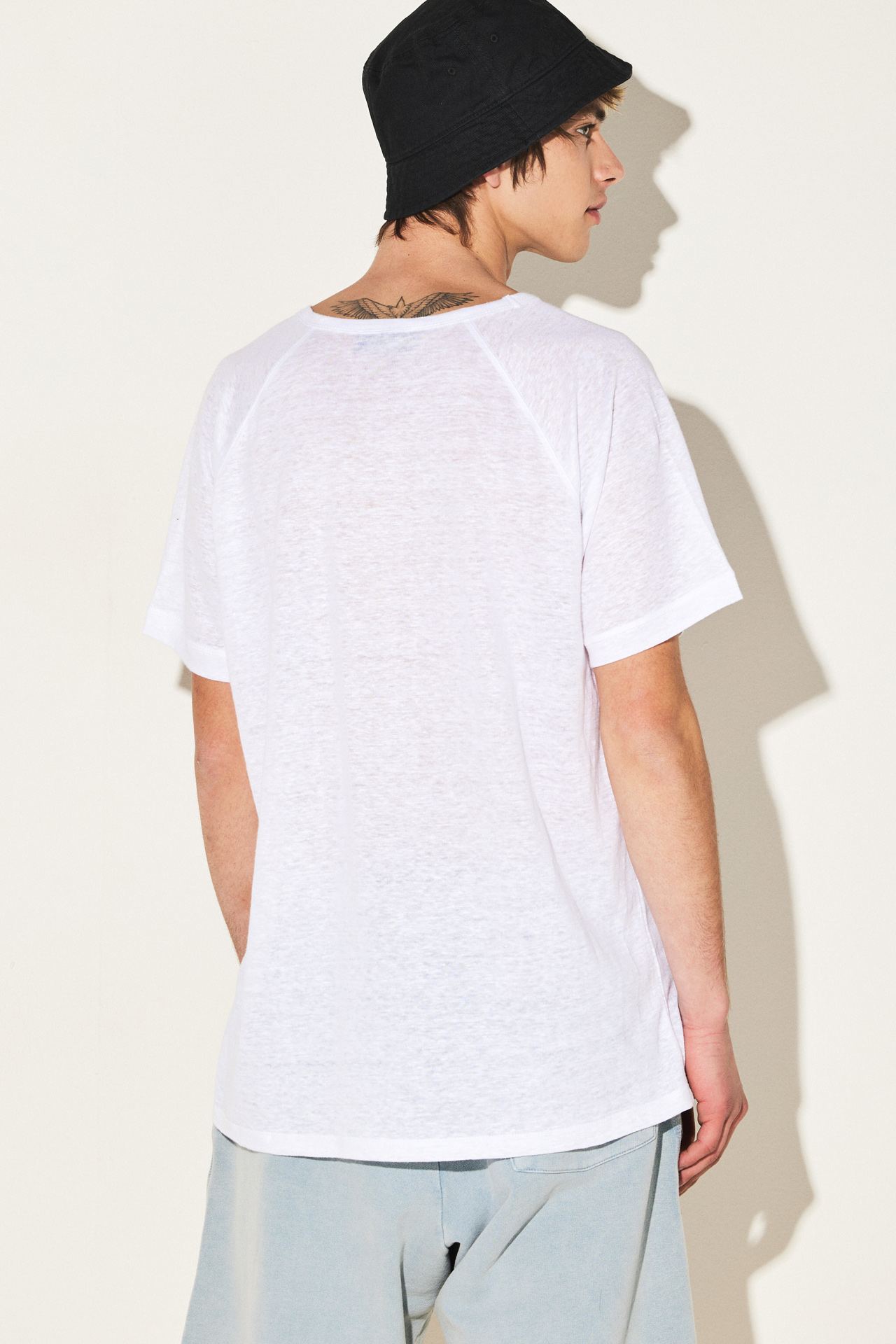 PURE LINEN RAGLAN TEE