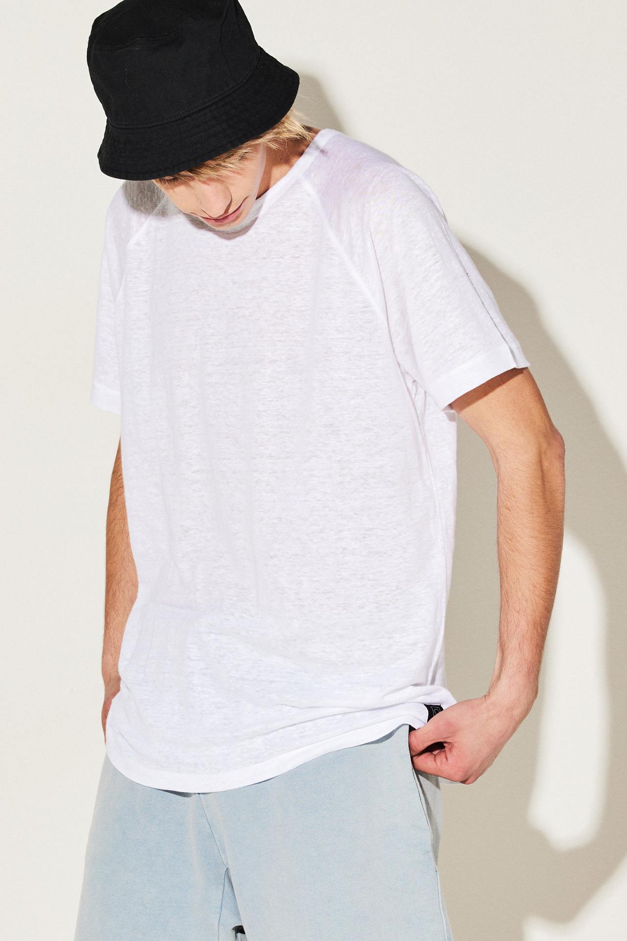 PURE LINEN RAGLAN TEE