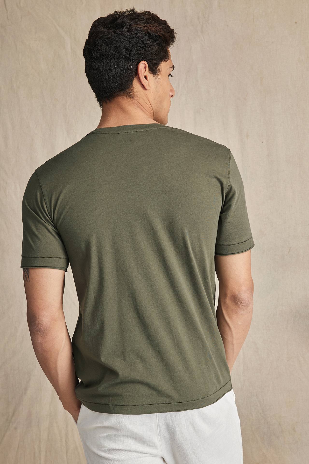 ORGANIC FINE JERSEY DOUBLE HEM TEE