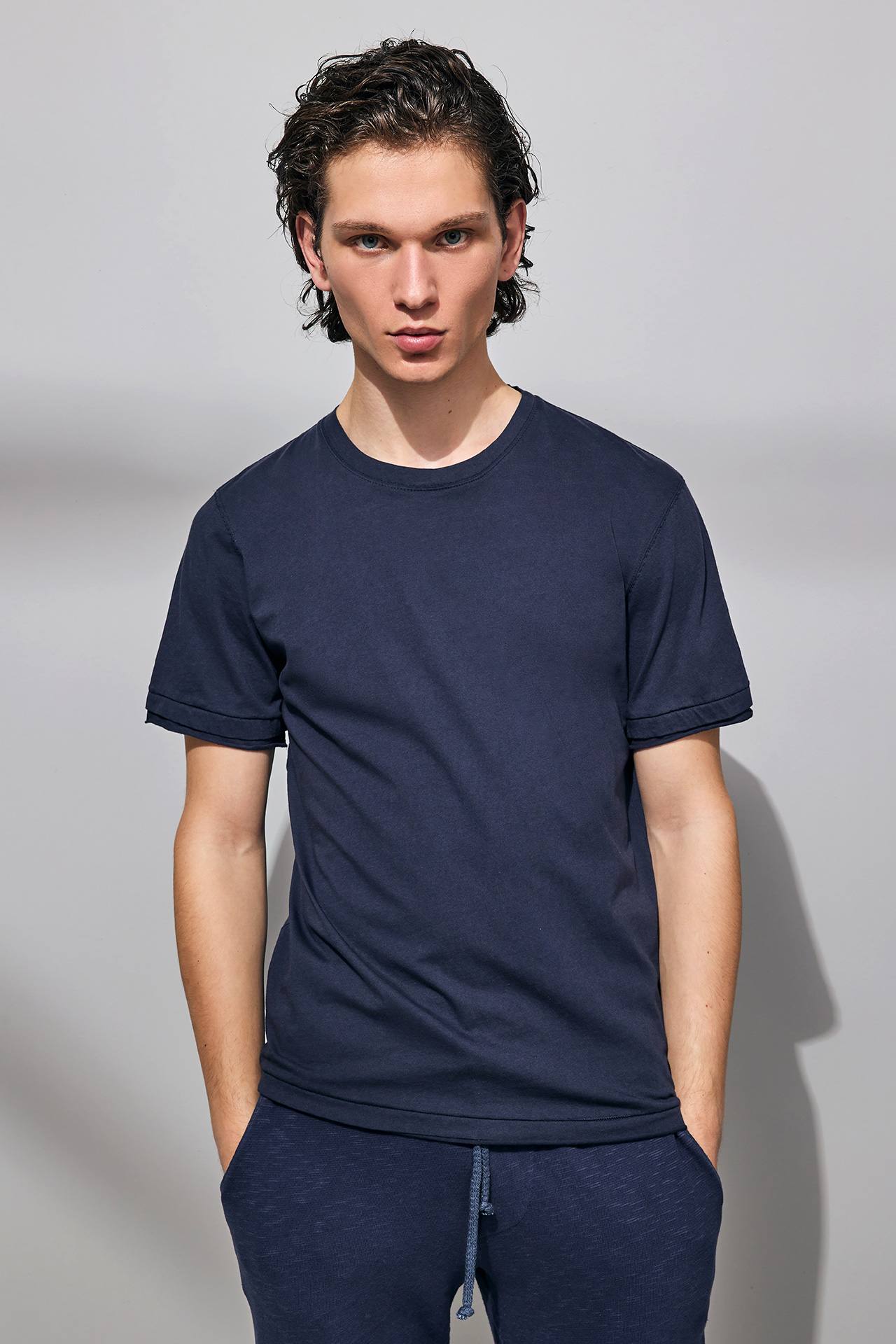 ORGANIC FINE JERSEY DOUBLE HEM TEE