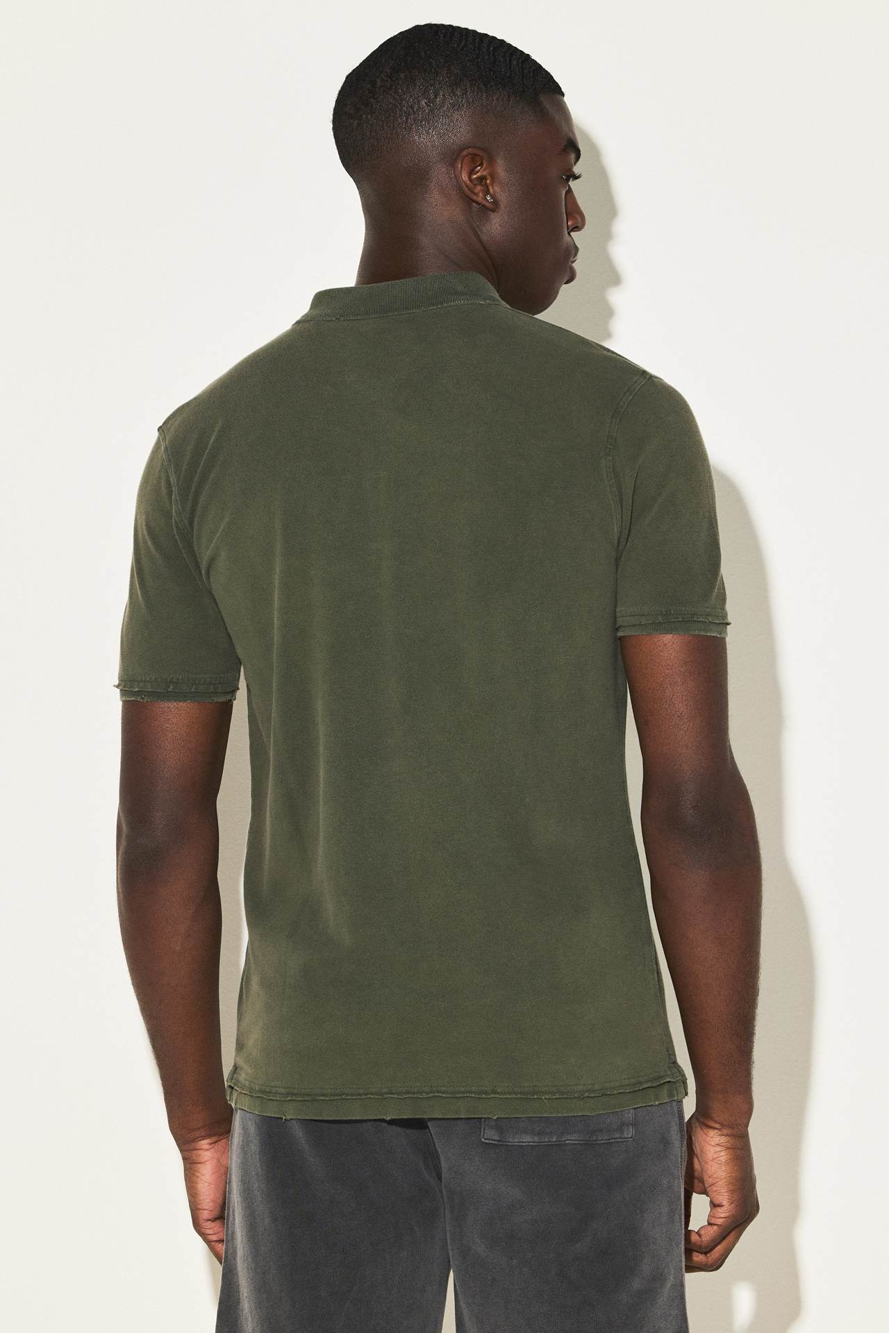 DESTROYED ACID PIQUE POLO