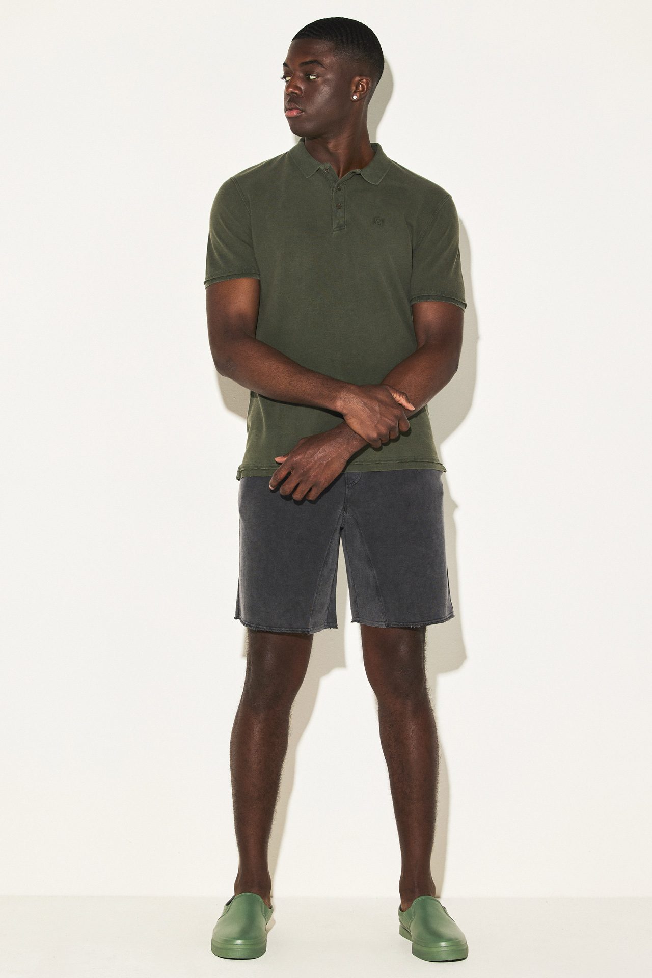 DESTROYED ACID PIQUE POLO