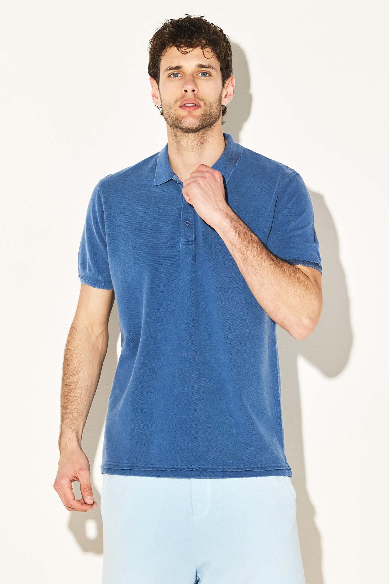 DESTROYED ACID PIQUE POLO