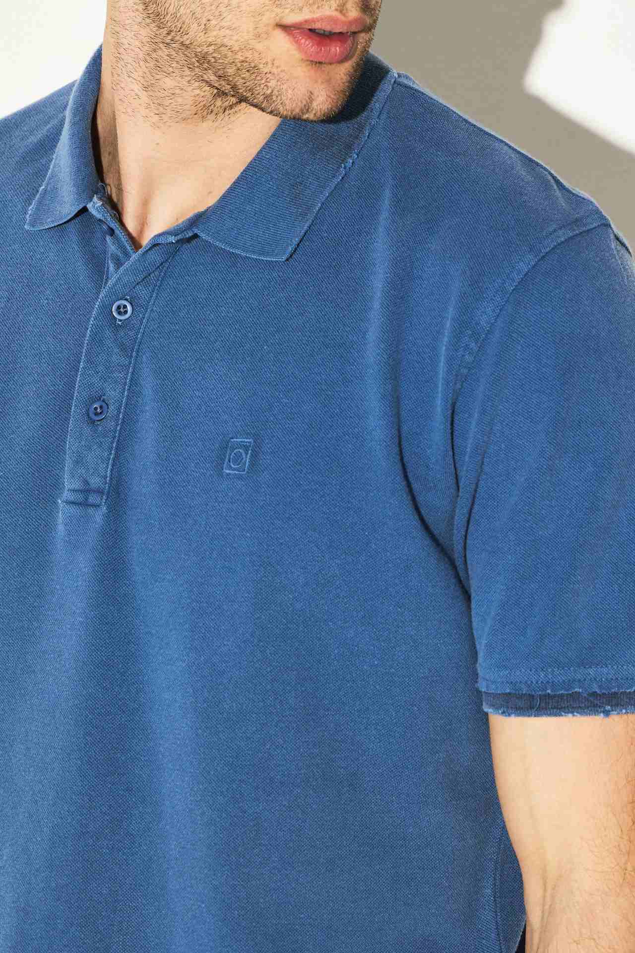 DESTROYED ACID PIQUE POLO