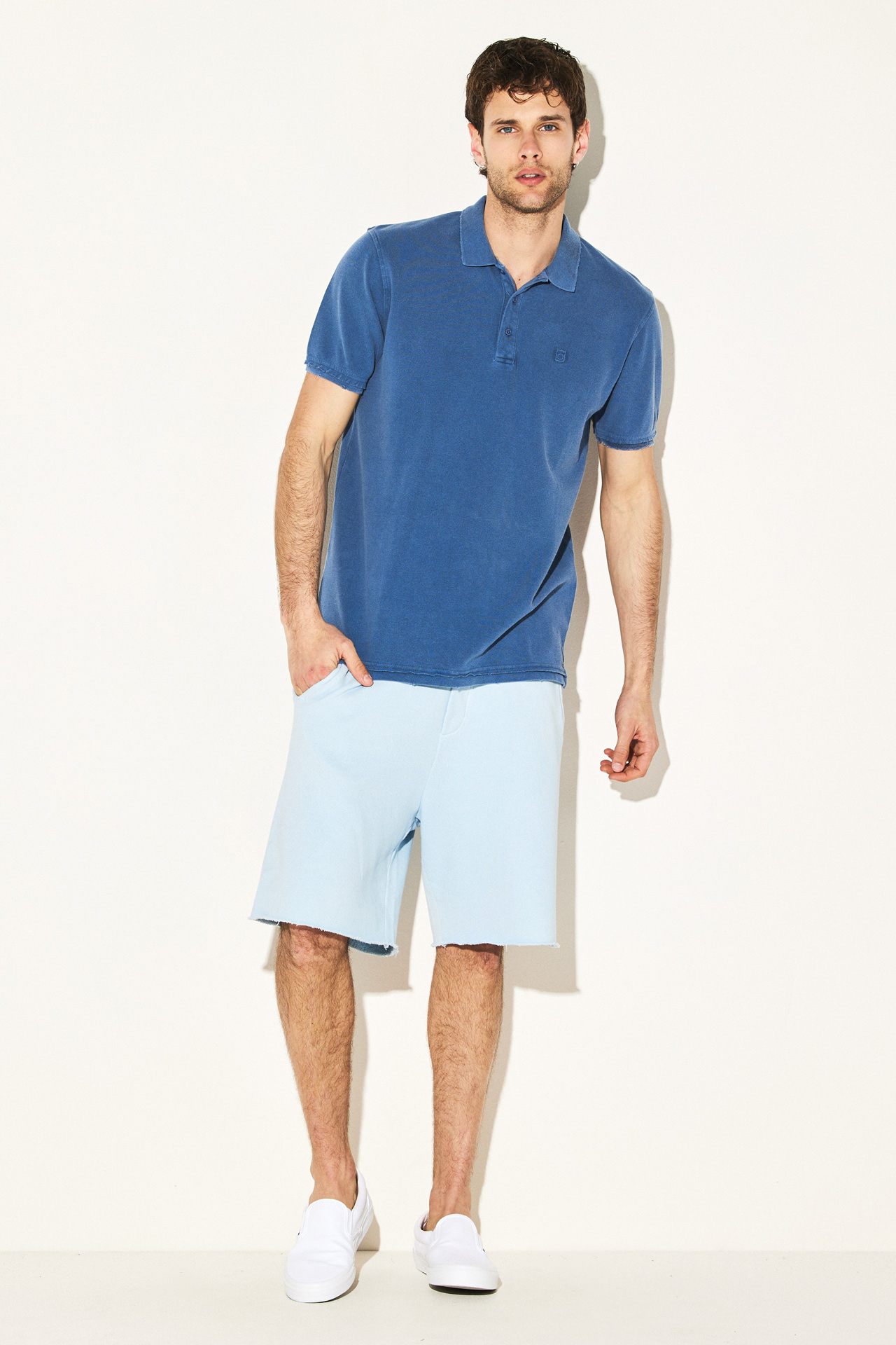DESTROYED ACID PIQUE POLO