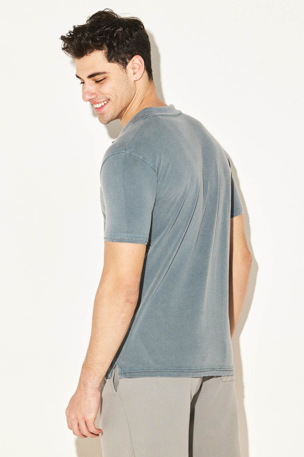 DESTROYED ACID PIQUE POLO