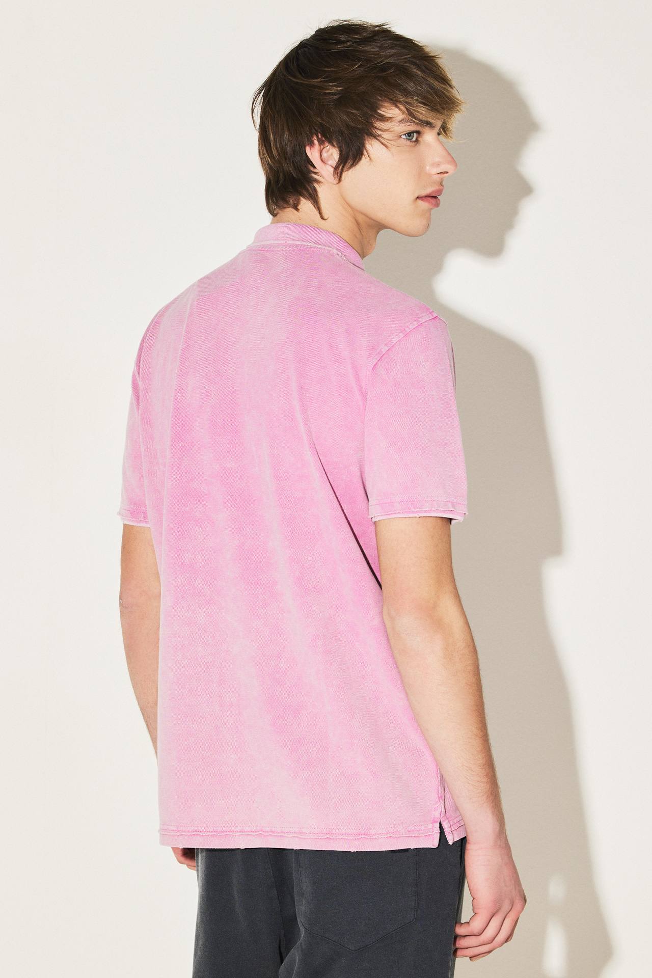 DESTROYED ACID PIQUE POLO
