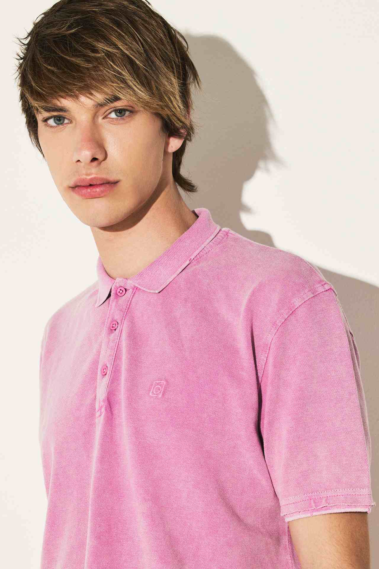 DESTROYED ACID PIQUE POLO