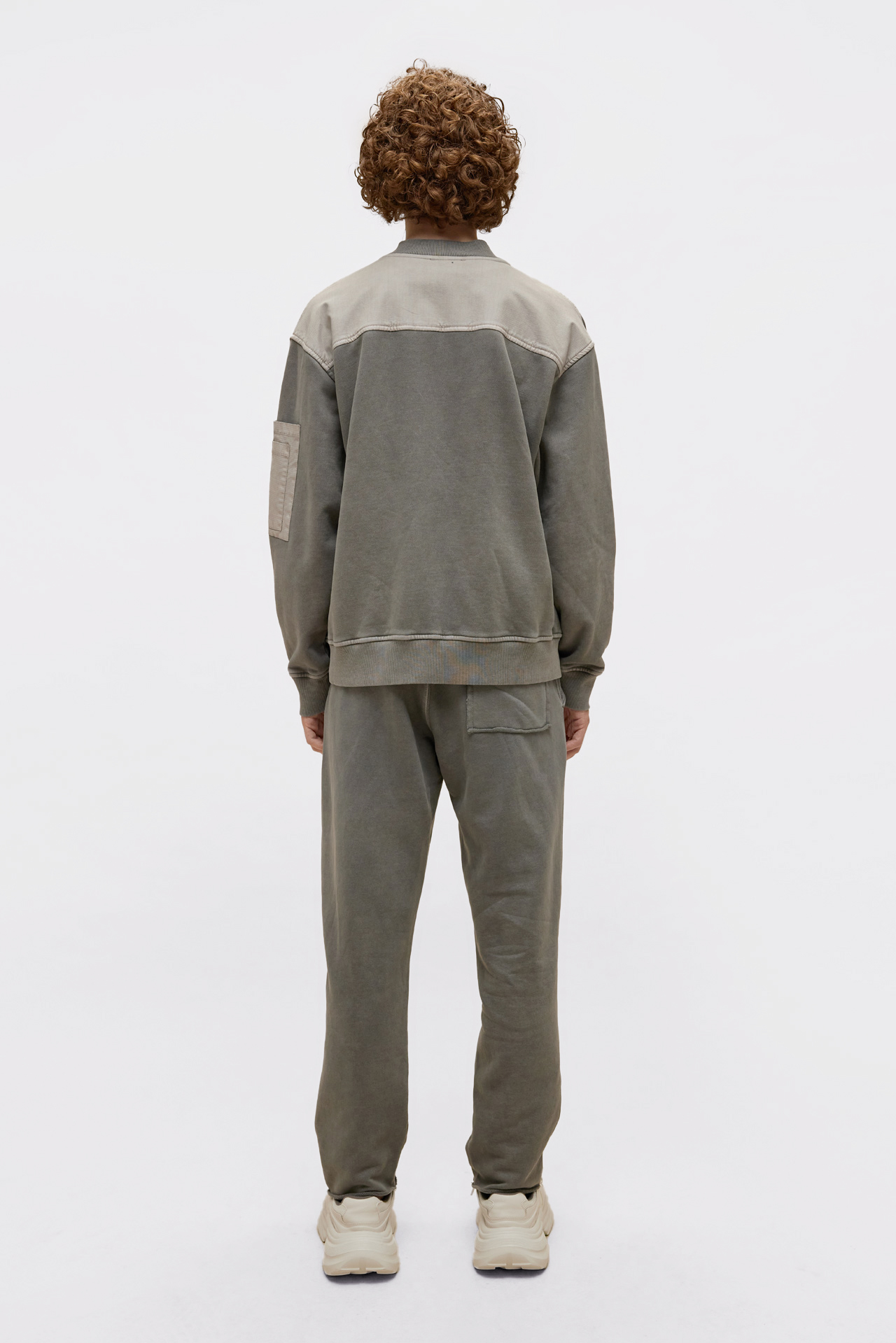 Contrast Bomber Full Zip