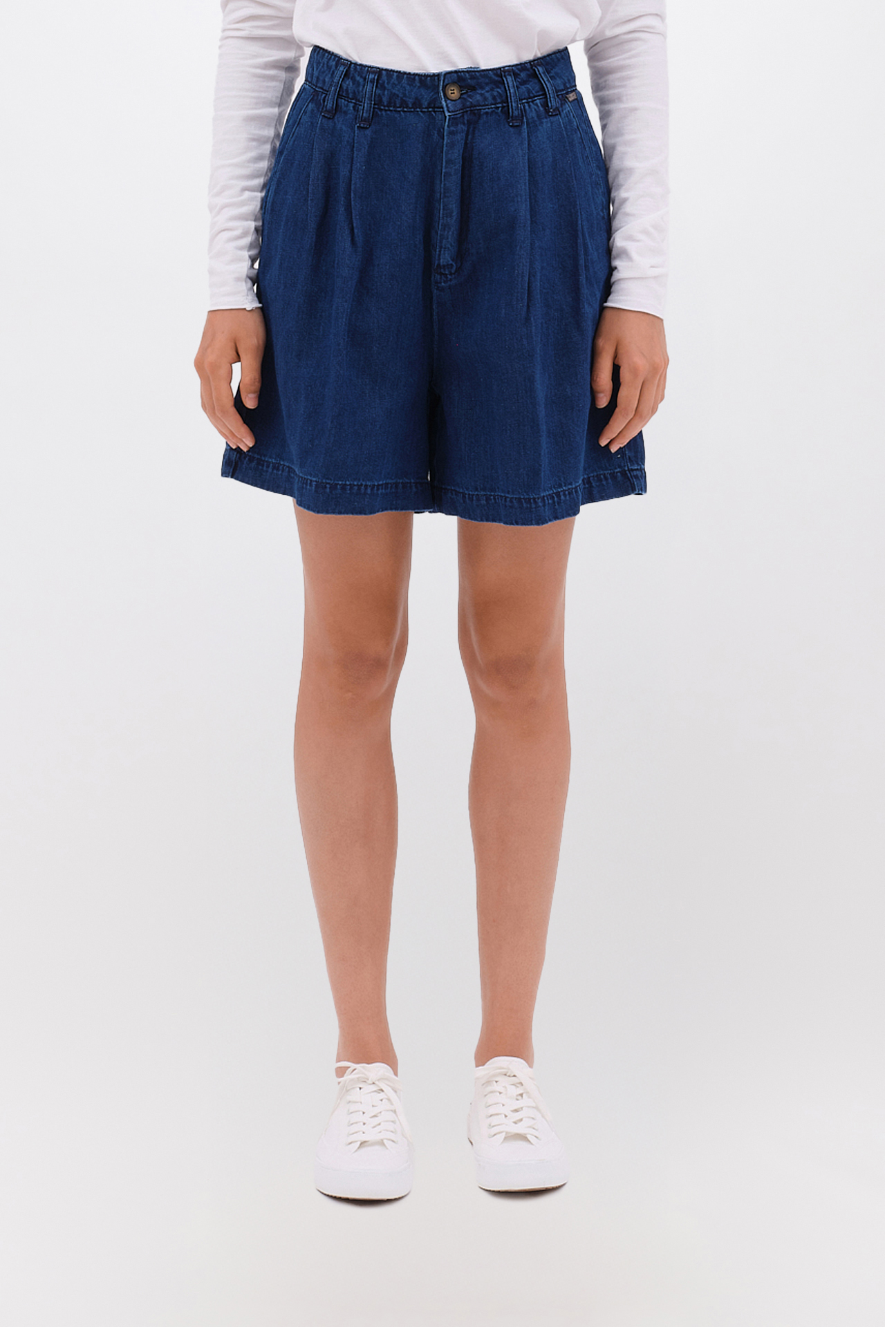 DOUBLE PLEATED RELAXED BERMUDA