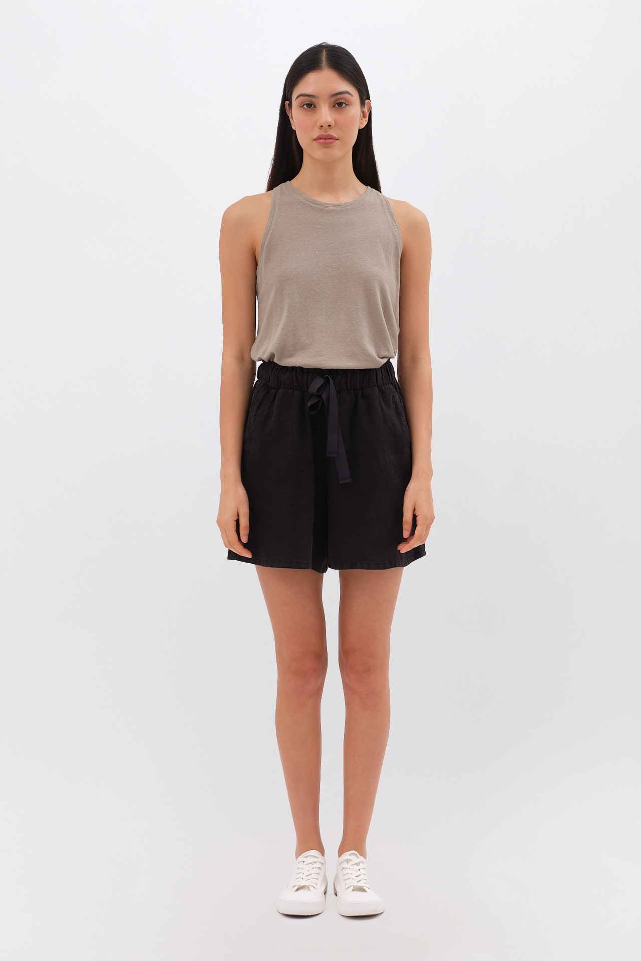 RELAXED LINEN BERMUDA