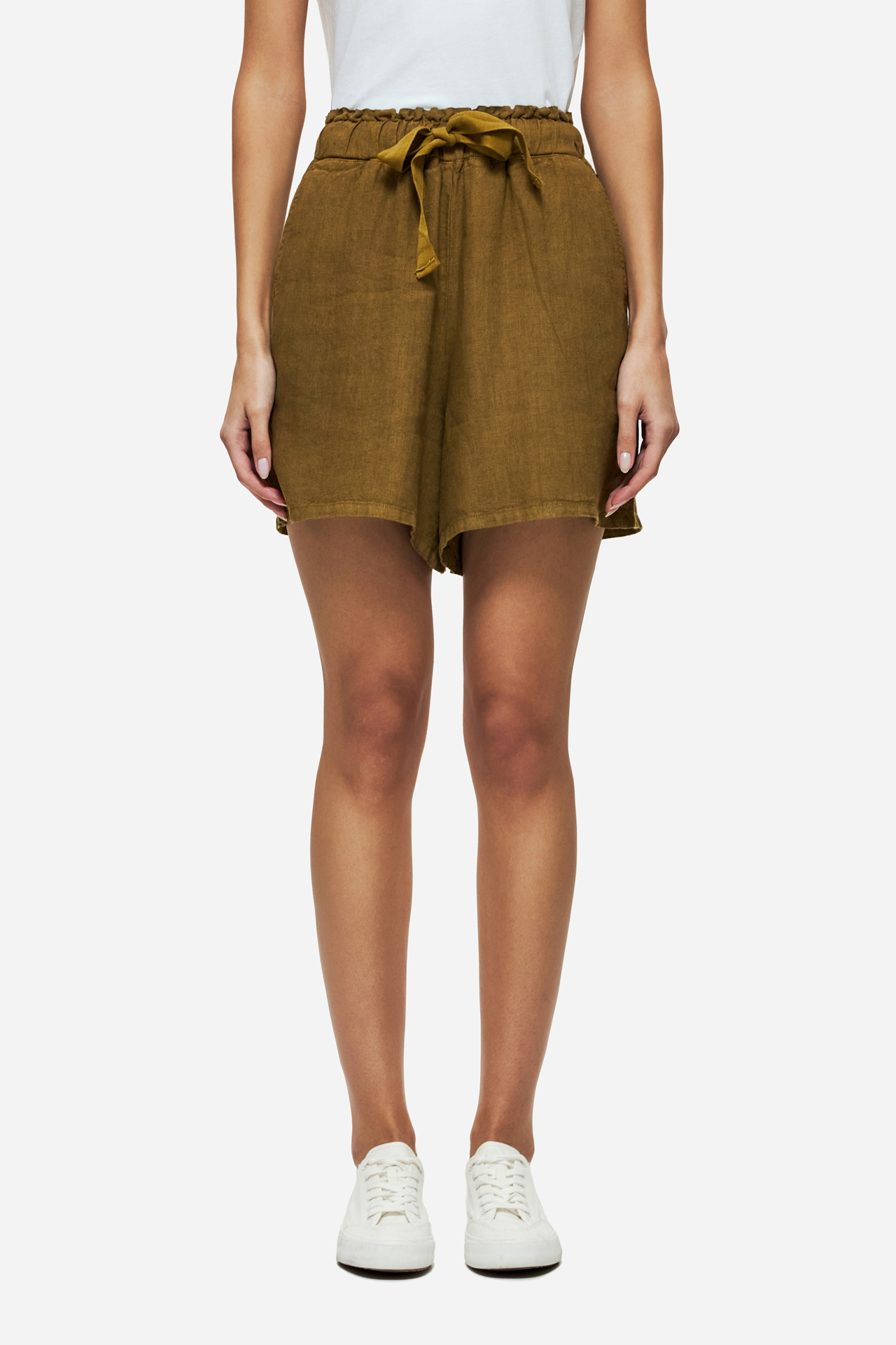 RELAXED LINEN BERMUDA