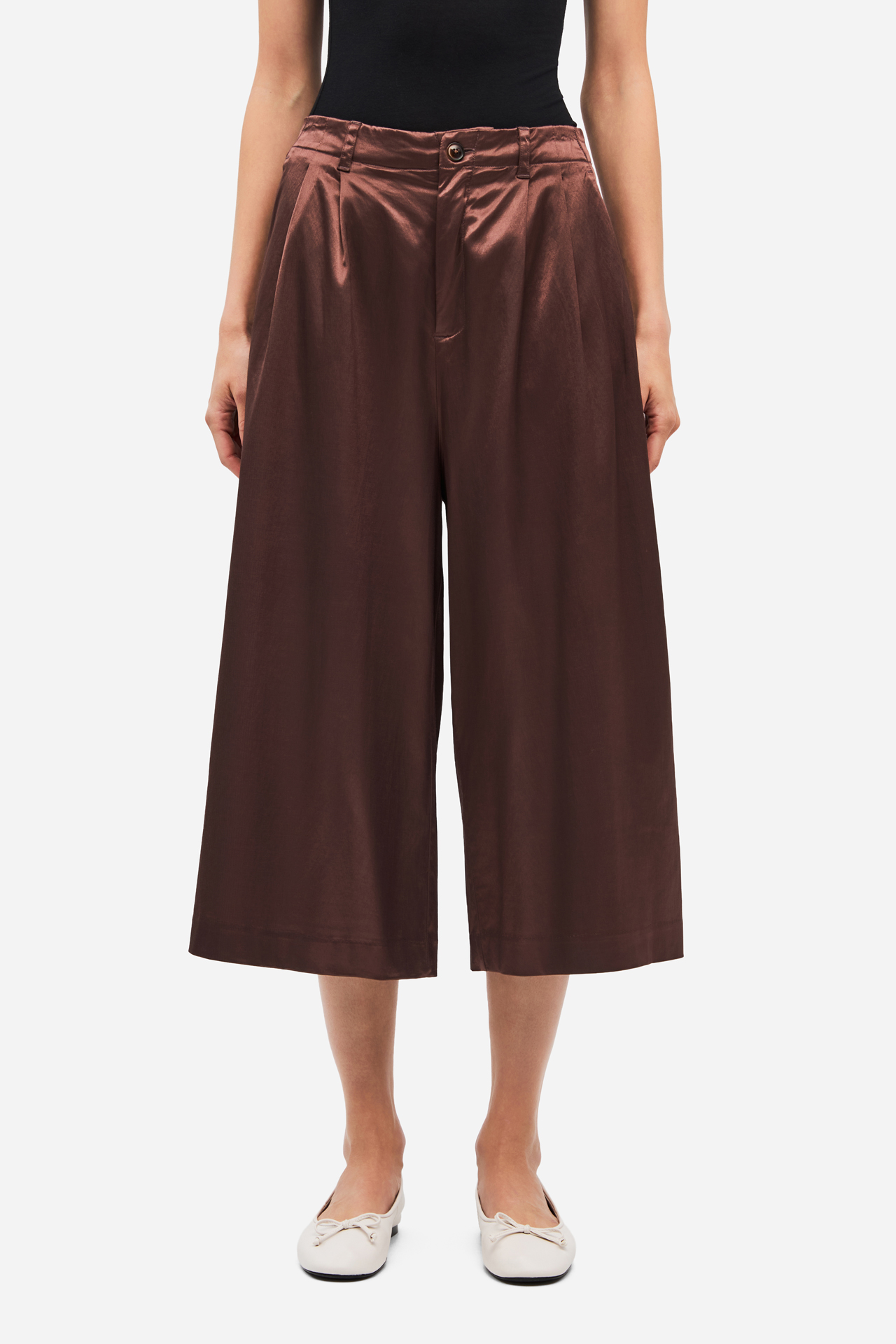 LONG SATIN BERMUDA