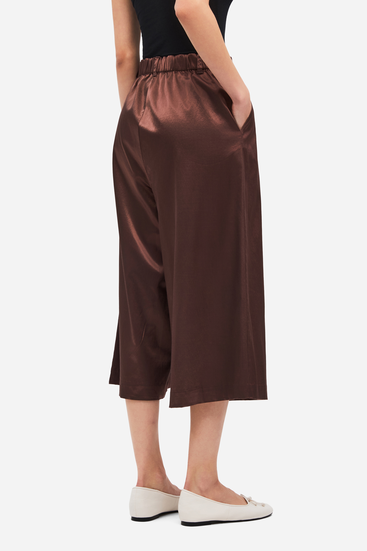 LONG SATIN BERMUDA