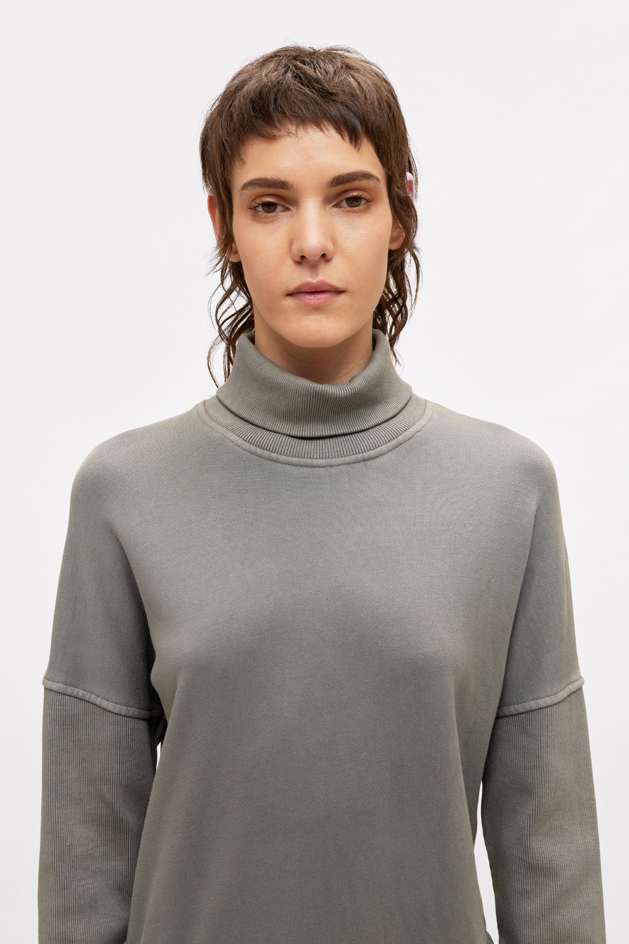 Sweatshirt With Rib Details