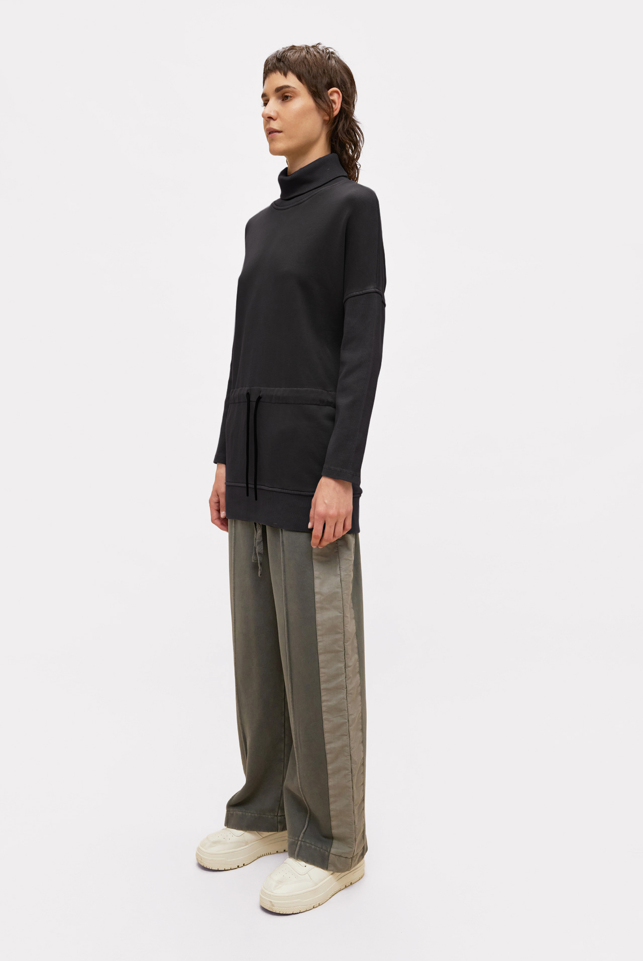 Sweatshirt With Rib Details