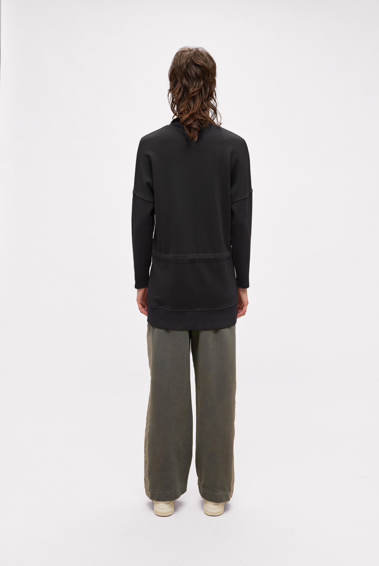 Sweatshirt With Rib Details