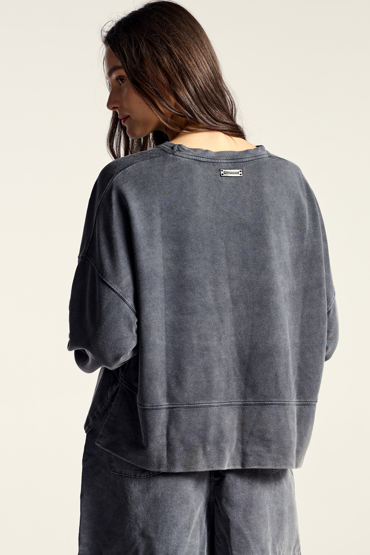 Side Slits Oversized Sweatshirt