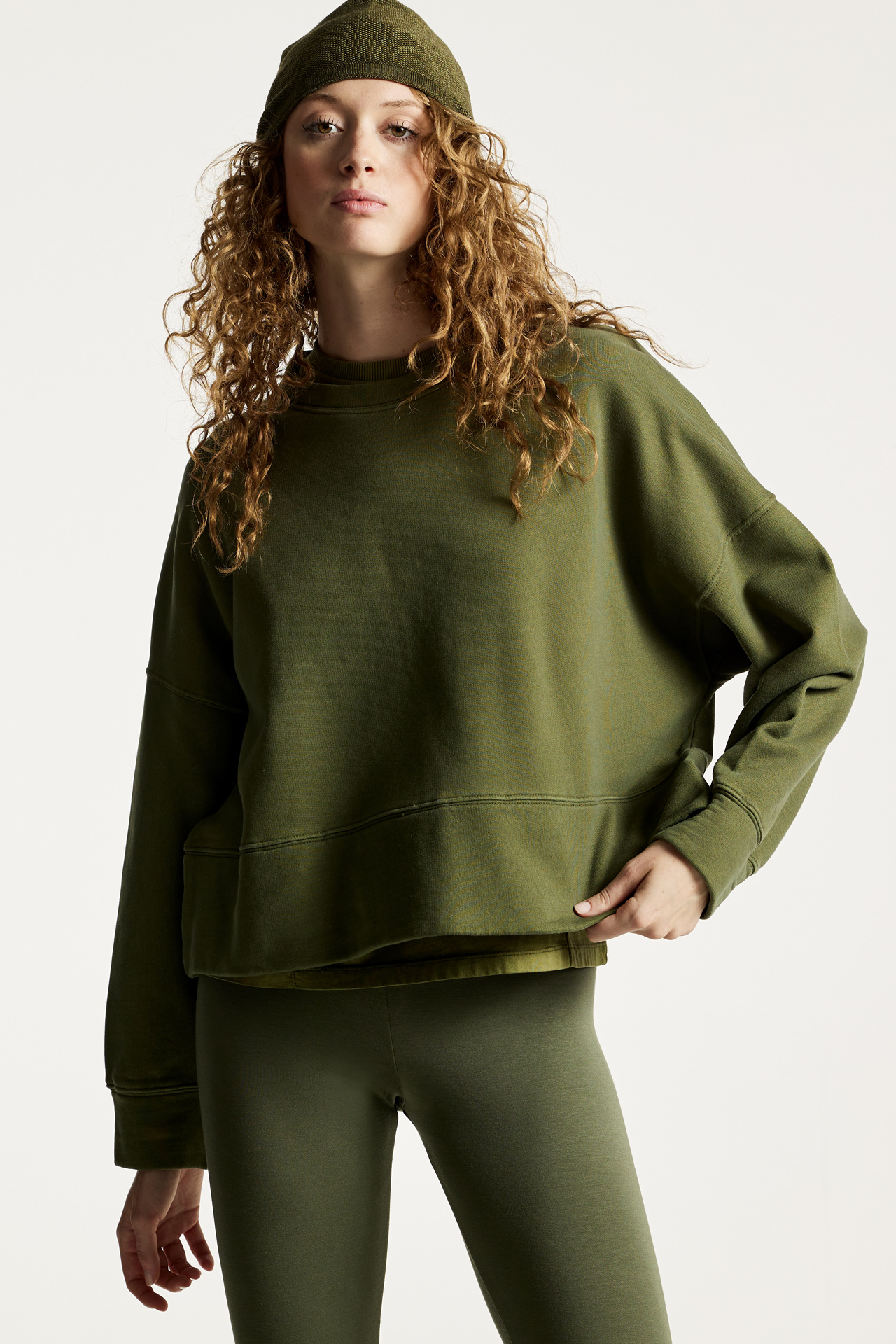 Crop Oversized Sweatshirt