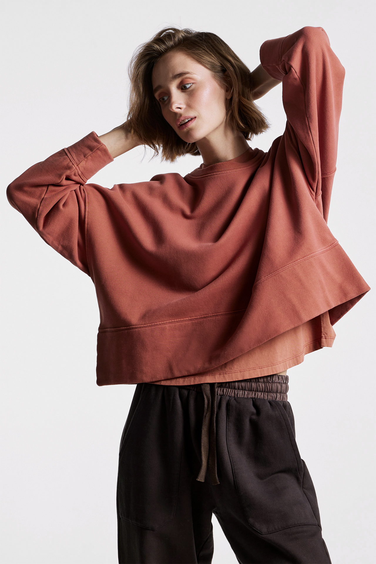 Crop Oversized Sweatshirt
