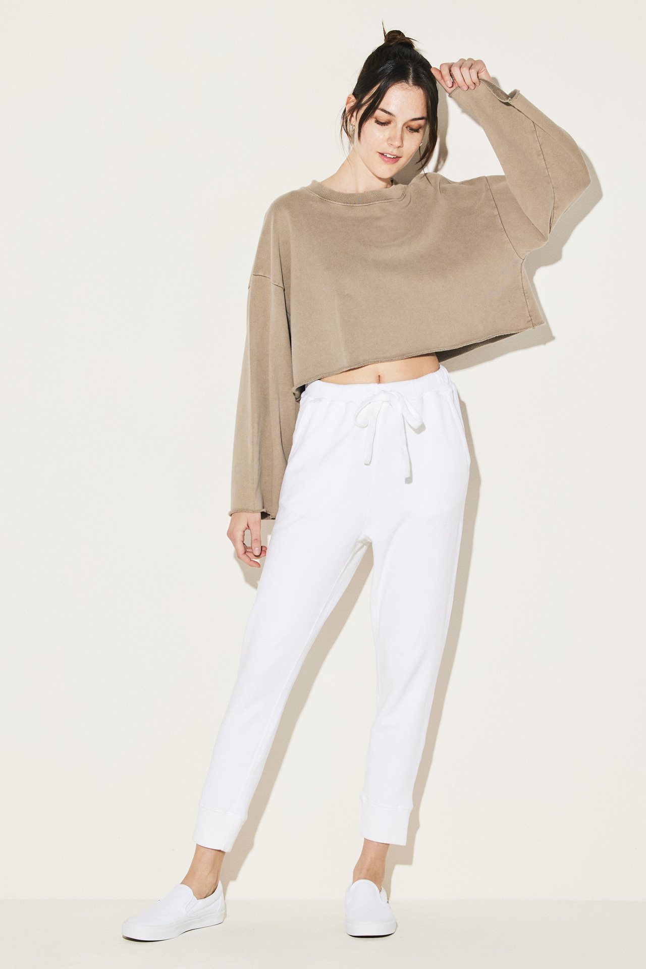 Relaxed Crop Crewneck