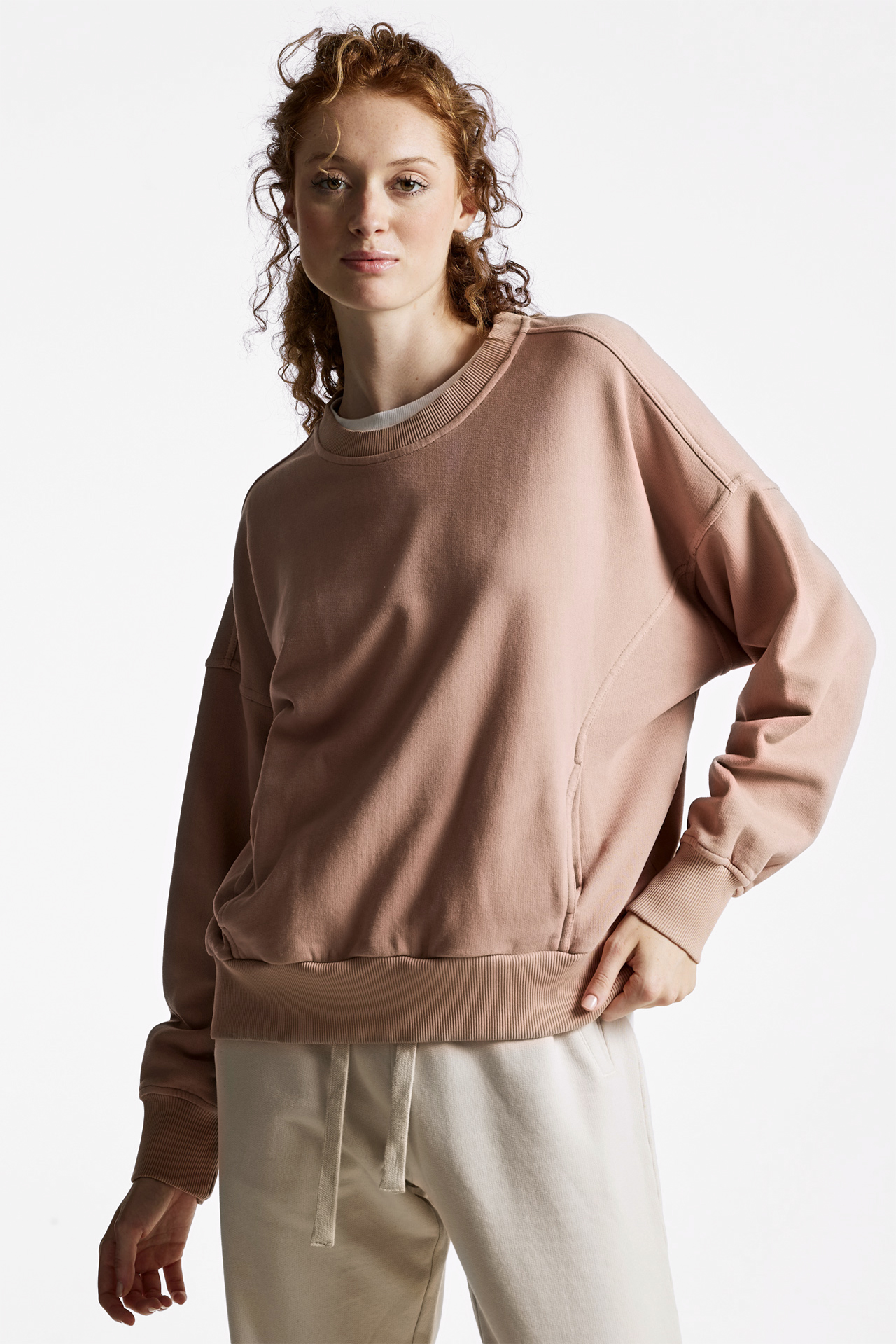 Divided Detailing And Pockets Sweatshirt