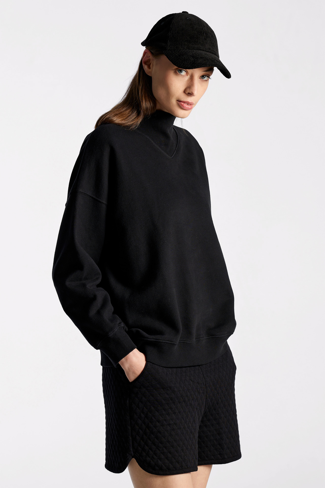 Neck Detail Sweatshirt