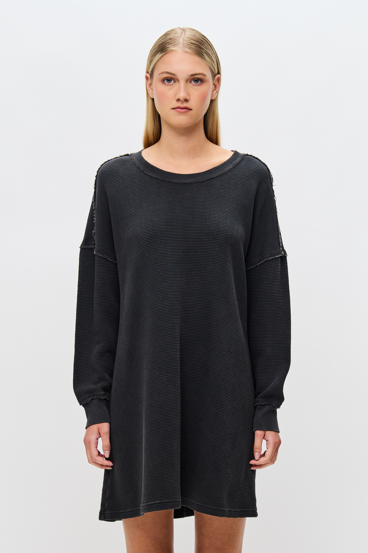 LOOSE FIT WAFFLE DRESS