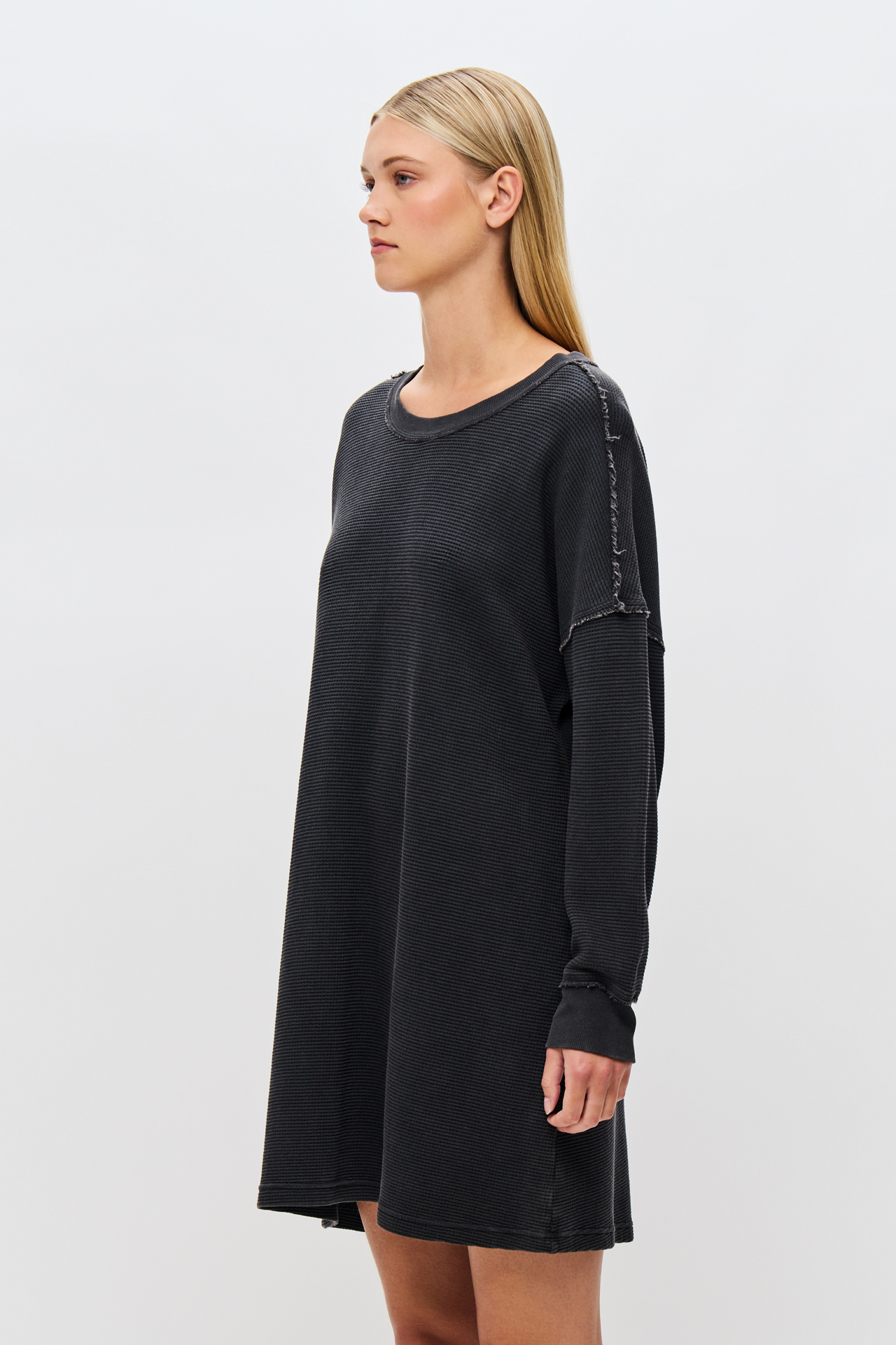 LOOSE FIT WAFFLE DRESS