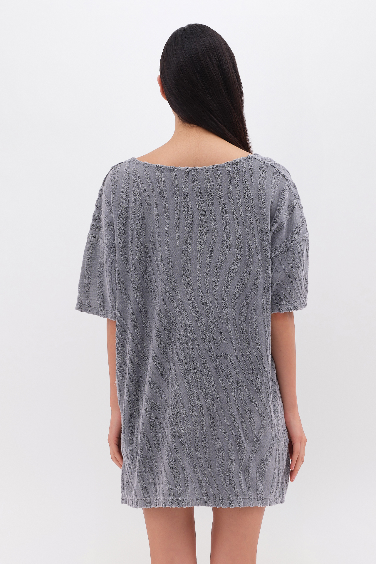 JAQUARD TERRY TOWEL DRESS