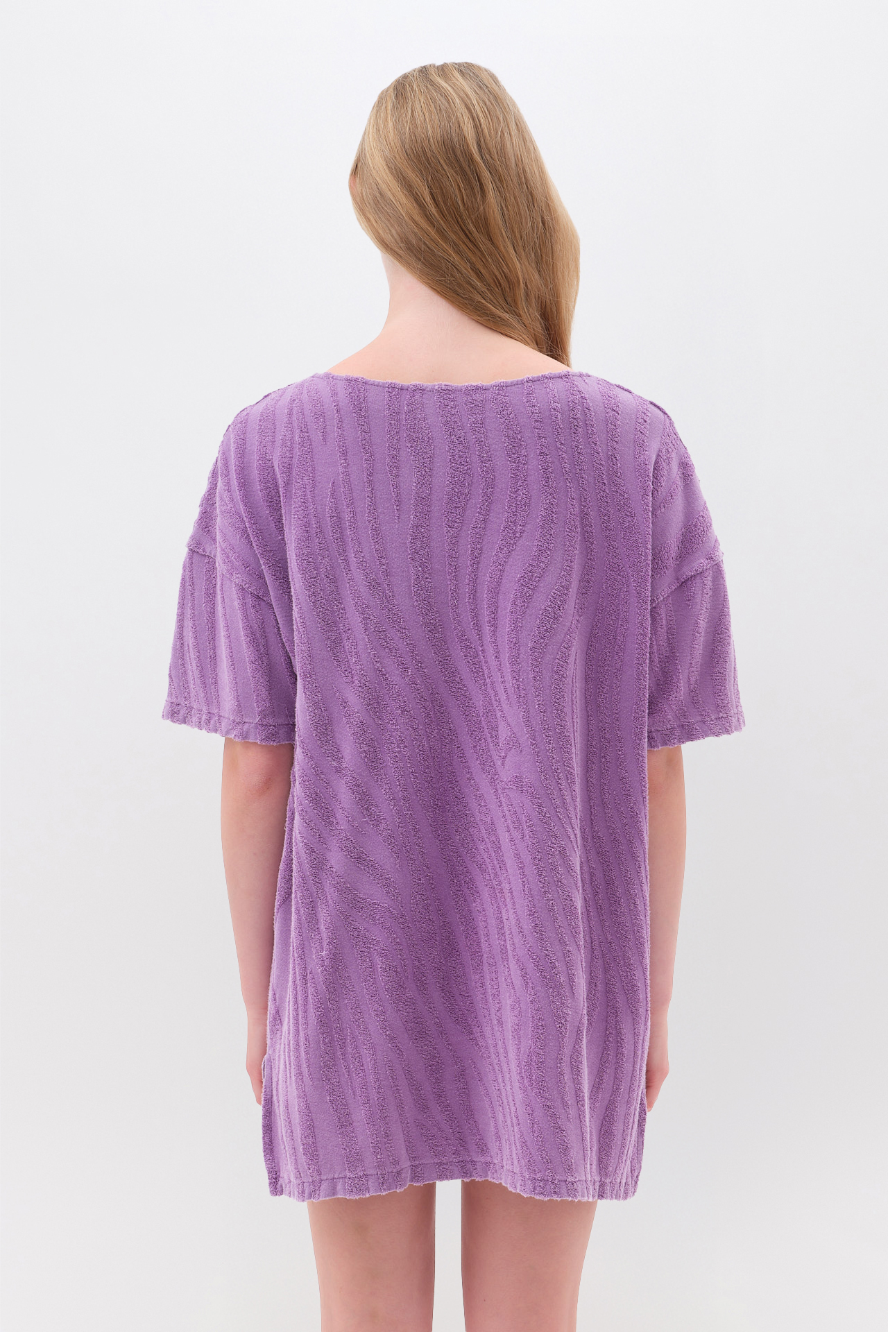 JAQUARD TERRY TOWEL DRESS