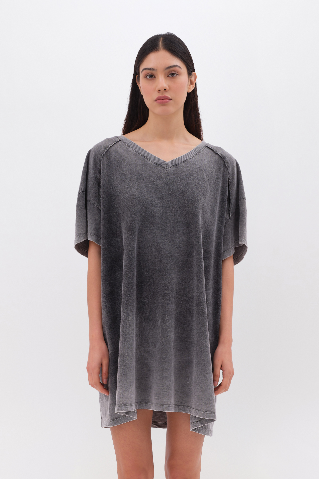 SLUB RELAXED DRESS