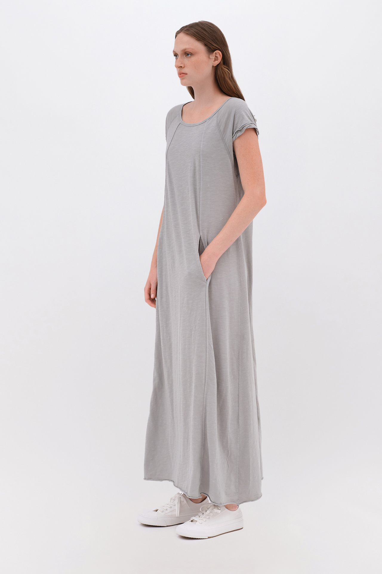 SLUB RAGLAN DRESS