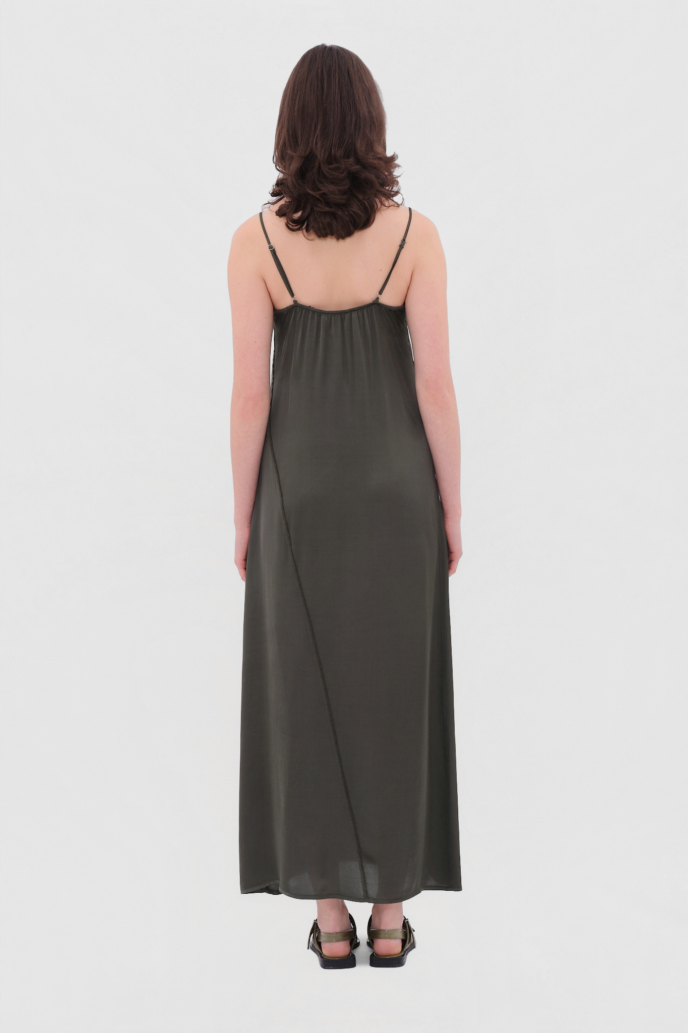 SATIN MAXI DRESS