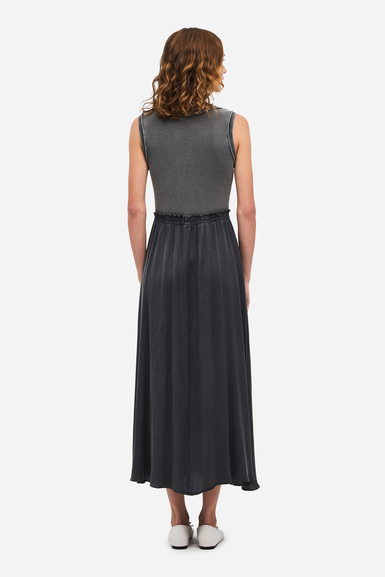 2 FABRIC MIDI DRESS