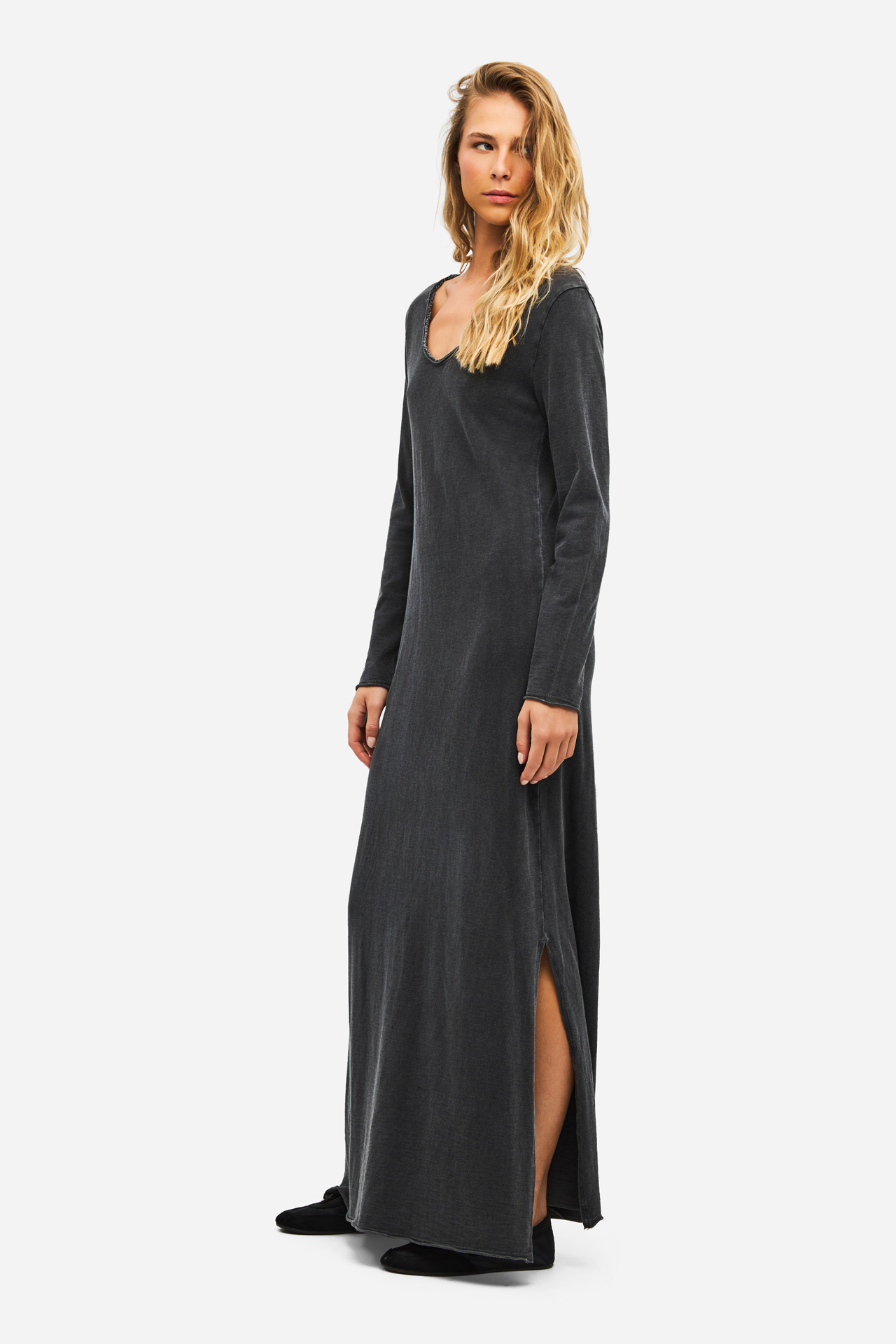 RAW EDGES ΜΑΧΙ DRESS